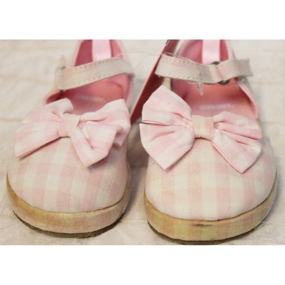 2008 Gymboree Ice Cream Social Easter Pink Gingham Mary Jane Sandals Baby Girl - Picture 2 of 10